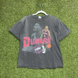 Vintage  Joe Dumars Detroit Pistons Shirt Mens Medium Salem 89' Caricature Faded